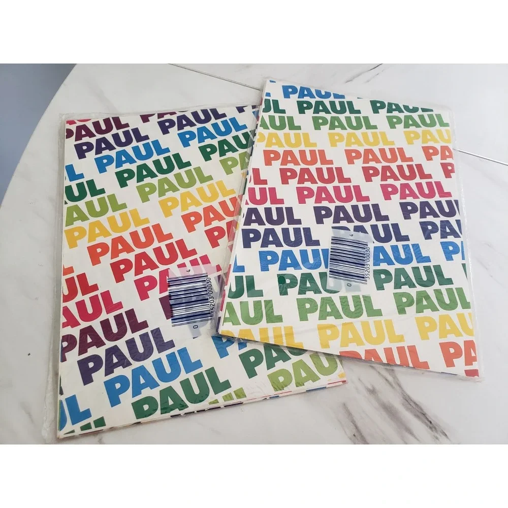 PAUL Vintage Stravina‎ Personalized Gift Wrap Wrapping Paper Name RAINBOW gift